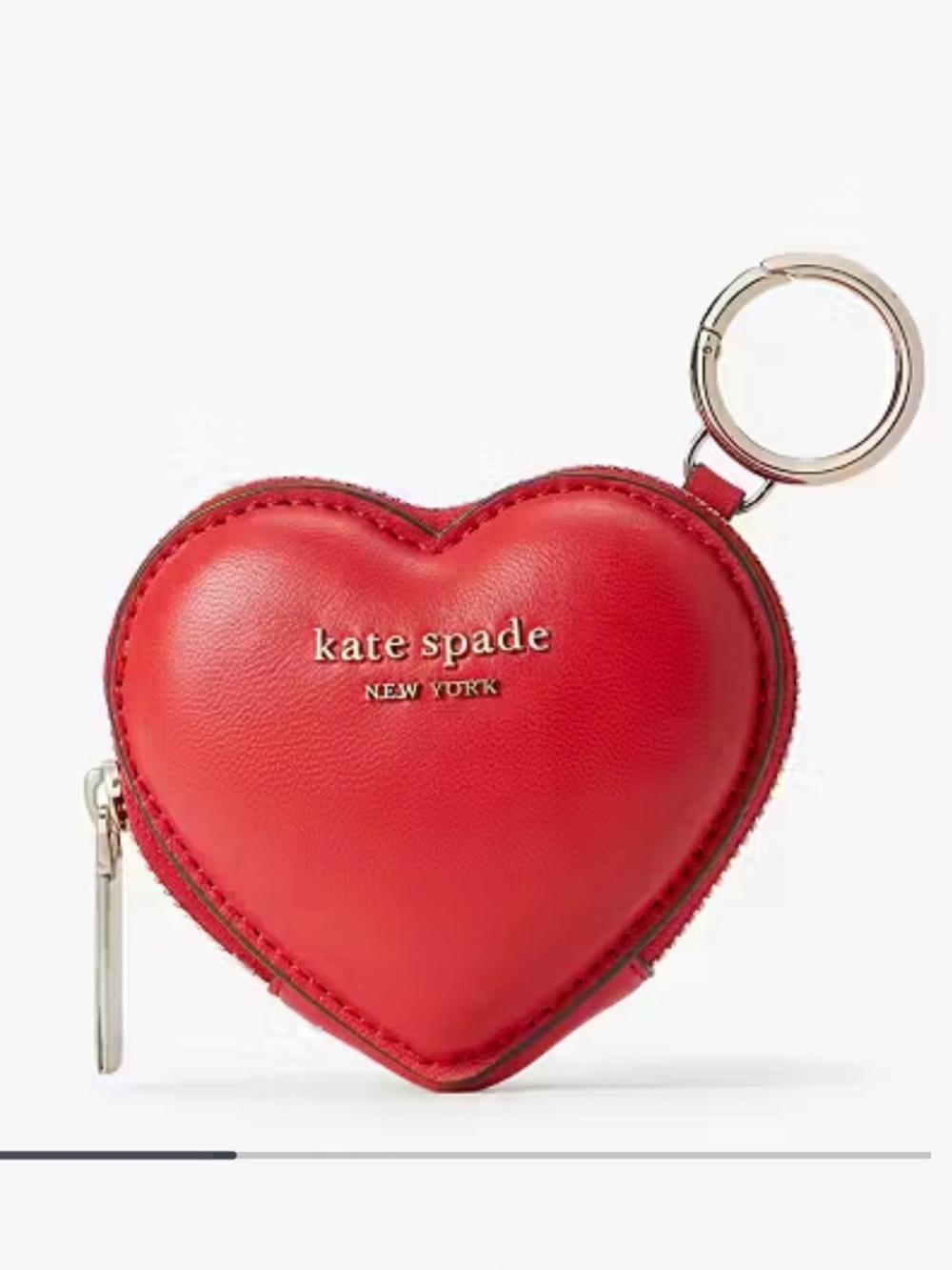 kate spade- Heart 3D Coin Purse Keyring